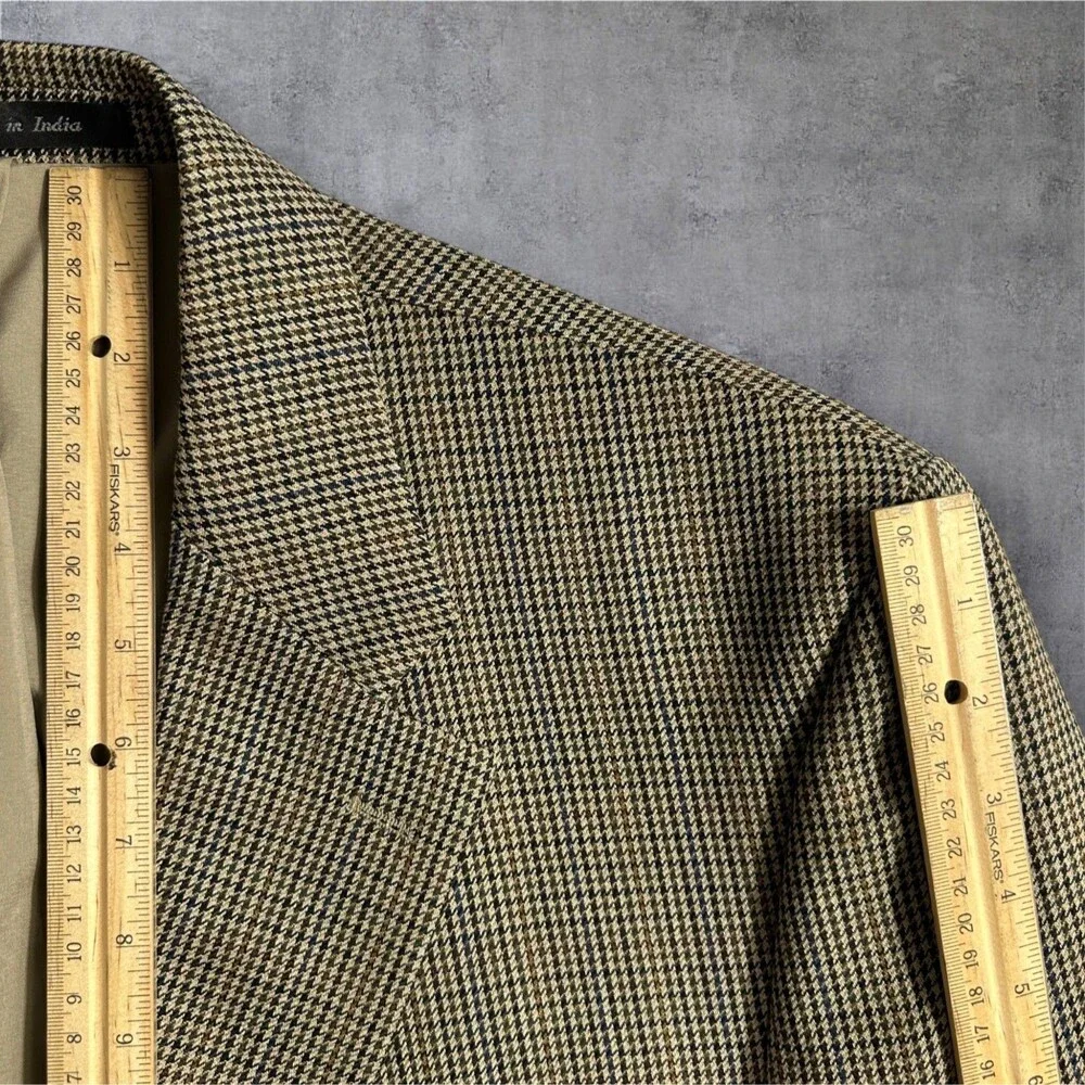 RALPH LAUREN Mens Blazer Sport Coat Sport Two Button Jacket 42R Wool Tan/Brown